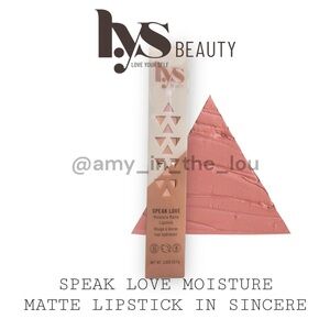 Speak Love Moisture Matte Lipstick in Sincere by Lys Beauty